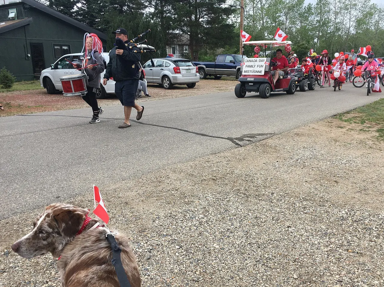 Canada Day parade in Mistusinne, 2018